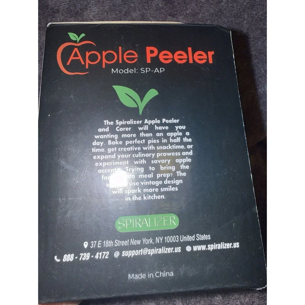Spiralizer SP-AP Apple and Potato Peeler NOB